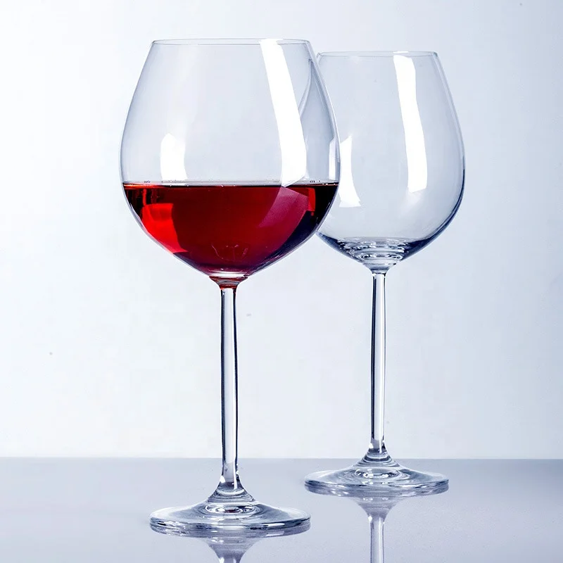 Hot Selling Glass Wine Goblet Customized Long Stem Wine Glass Burgundy Wine Glass Brandy  Set Home Crystal for Wedding