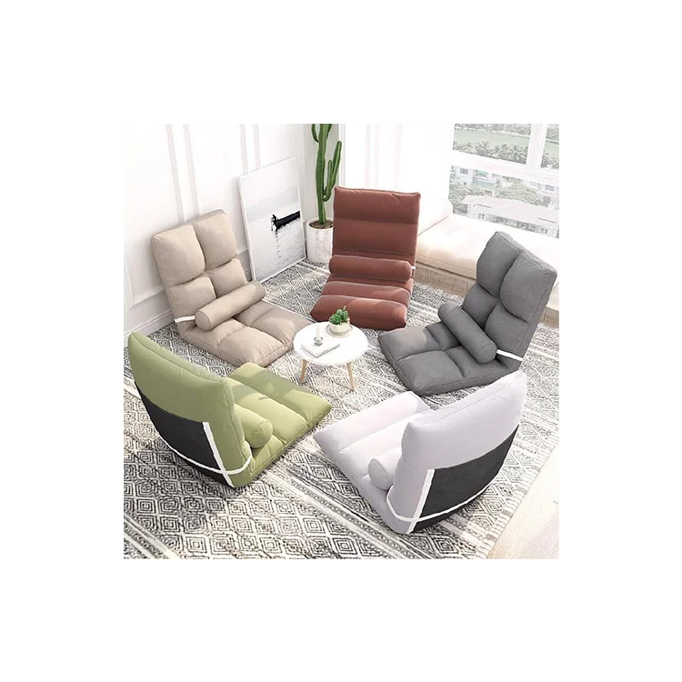 Factory Wholesale Modern Folding Single Portable Relax Lounge Chair Lazy Floor Sofa Set Indoor Outdoor