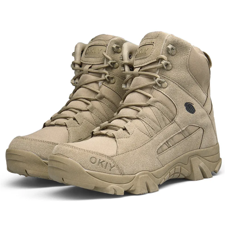 New Autumn Winter Military Boots Outdoor Male Hiking Men Special Force Desert Tactical Combat Ankle