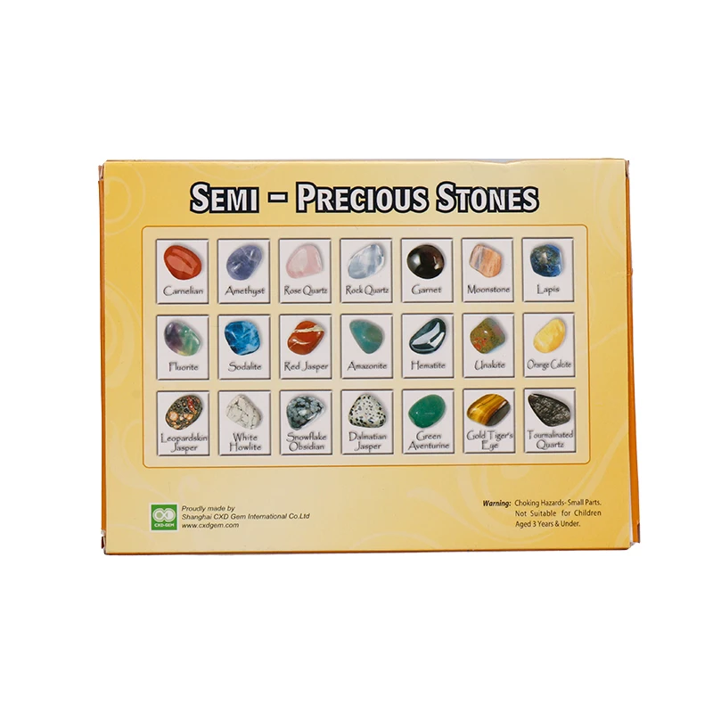 PK419 9 bottles/box  Natural Mix Crystal Gemstone Chip Gravel Bottle Set
