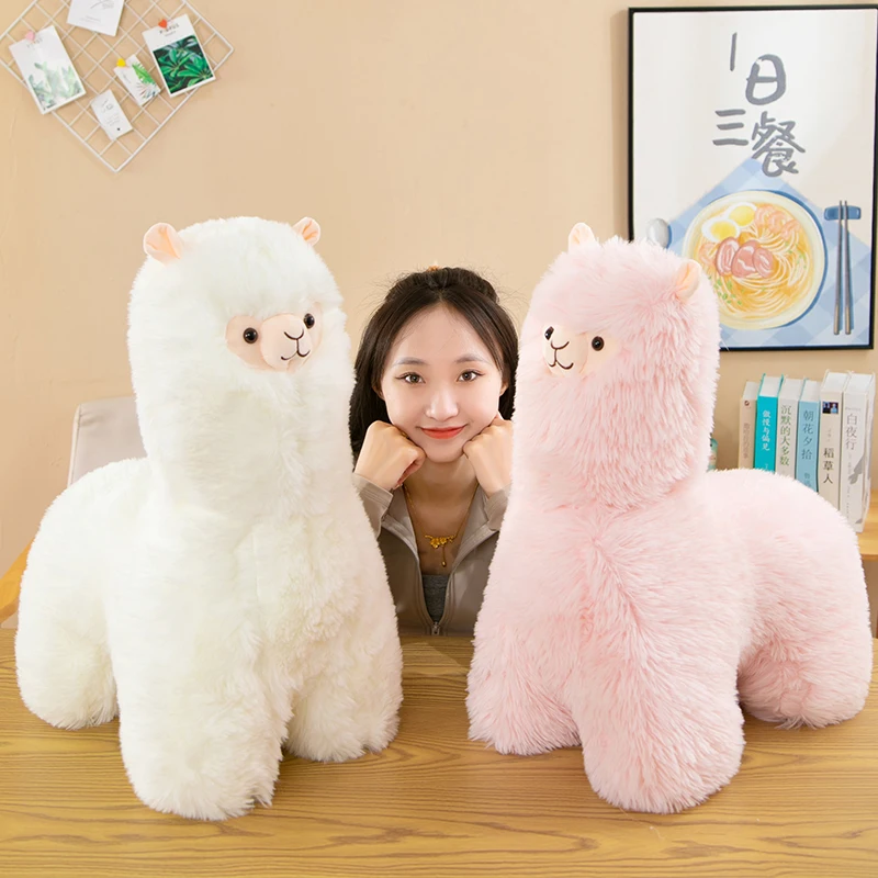 IN STOCK soft kawaii cute plushie Plush animal toys alpaca doll Throw pillow stuffed alpaca plush toy Farm animals