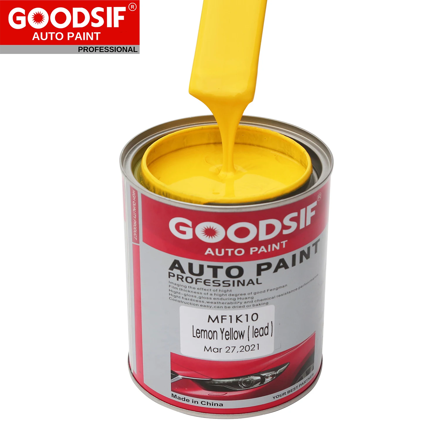 High Quality Automotive Paint Manufacturer 1K 2K White Silver Color Basecoat Good Price Car Refinish Auto Paint