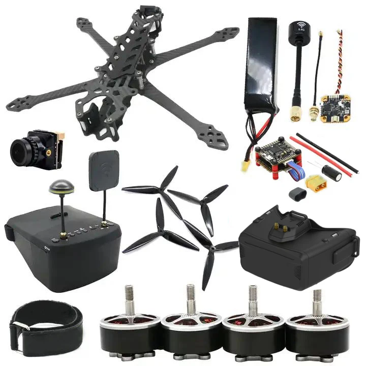 FPV Drone 7 Inch SKD Parts MARK4 Frame Stack F405 V3 BLS 50A 30x30 FC&ESC 1350KV Motor 5.8G 1.6W VTX Camera Caddx Ratel 2