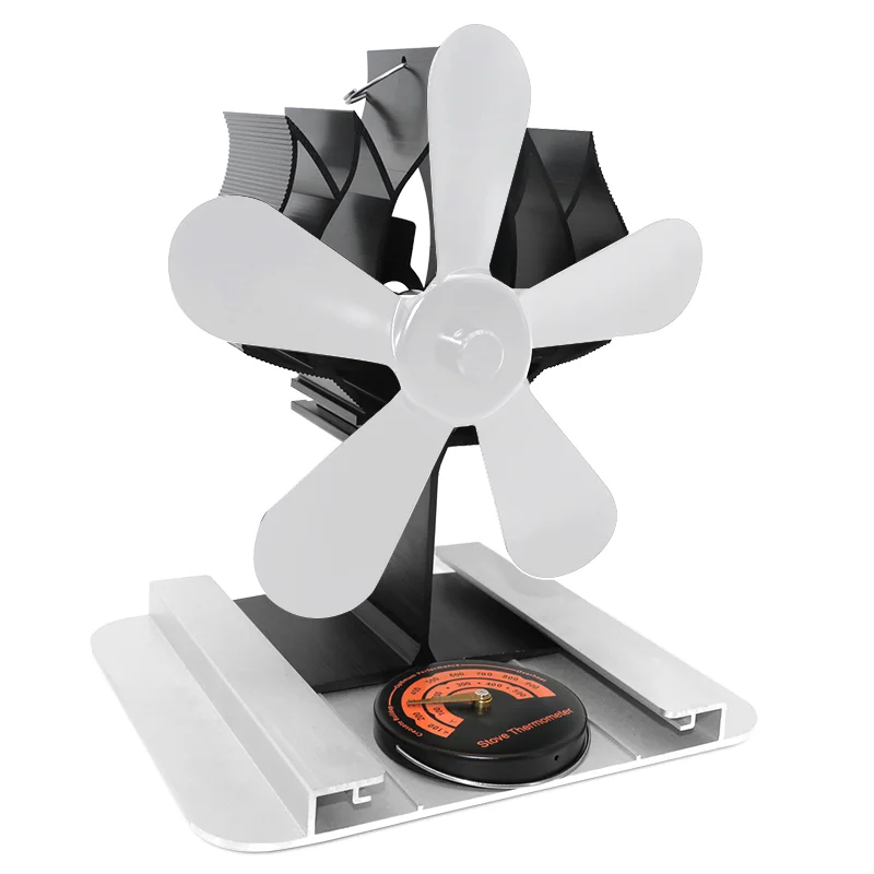 2022 New stove fan Quiet Heat Powered 5 Blade For Wood Log Fire Burner Ecofan