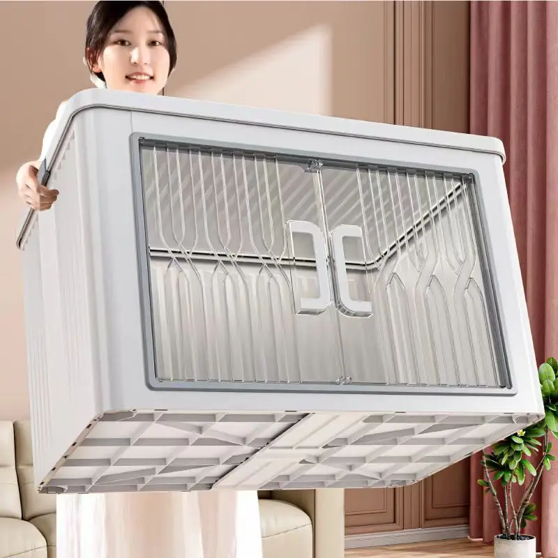 Прозрачный складной многослойный большой шкаф-органайзер бытовые пластиковые ящики для хранения одежды игрушки домашняя упаковка