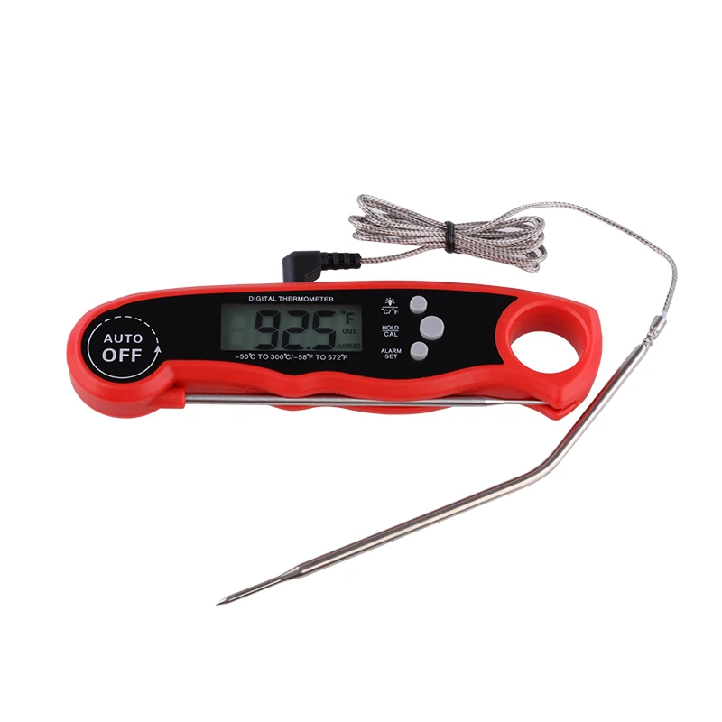 Oven BBQ fold probes 2 in 1 digital meat thermometer for kitchen cooking