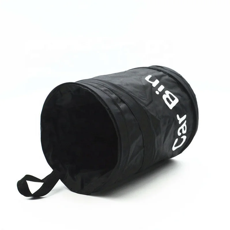 New Design Portable Eco-friendly Hanging Collapsible Foldable Trash Can Mini Car Trash Can Auto Garbage Bin with Lid for car