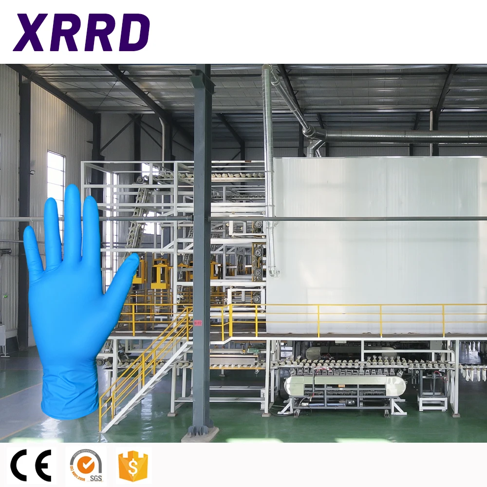Factory Supply Nitrile Coated Work Glove Making Machine, Latex Machine Coating Production Line Hand Gloves White Poly Cotton Lin