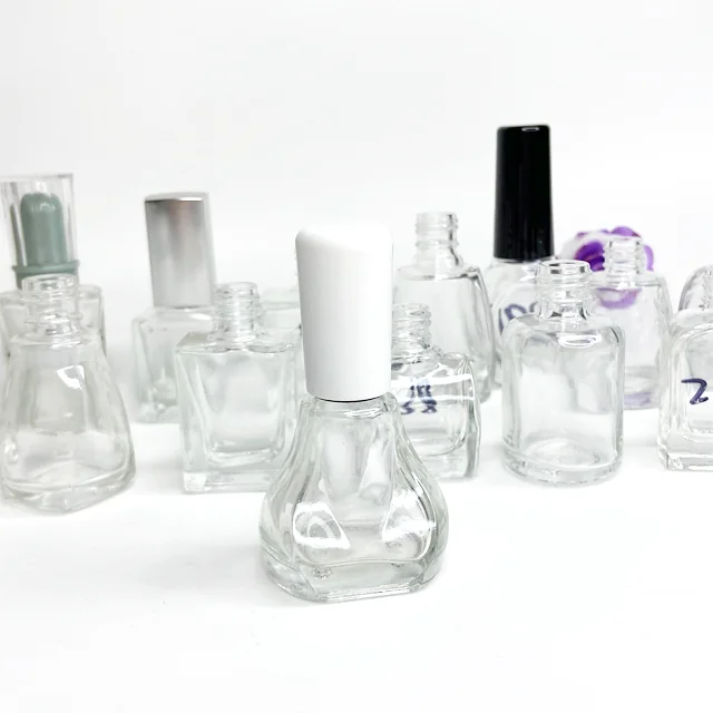 Wholesale Empty Glass Nail Polish Bottle Portable Small Brush Nail Art Container Supplier
