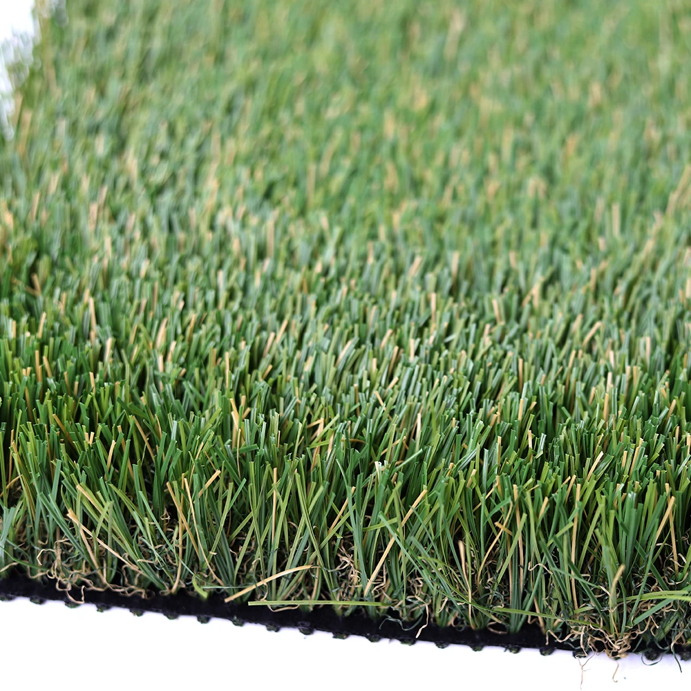 Us inventory 35-55mm Landscape Grass Teade-Fang Lawn Outdoor Plastic Artificial Grass Rug Roll Cheap Artificial Turf Synthetic