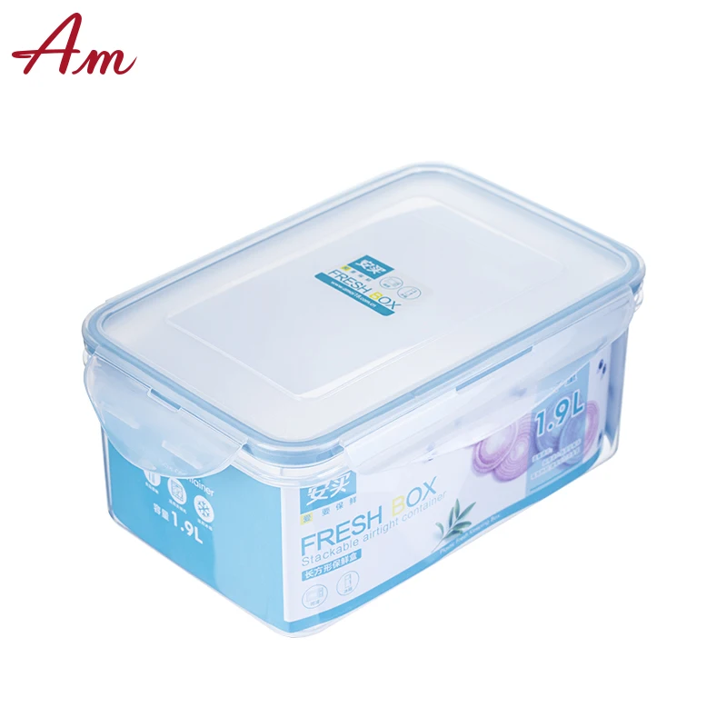 
best selling 0.5l+0.5l+1.2l plastic airtight food storage containers set 