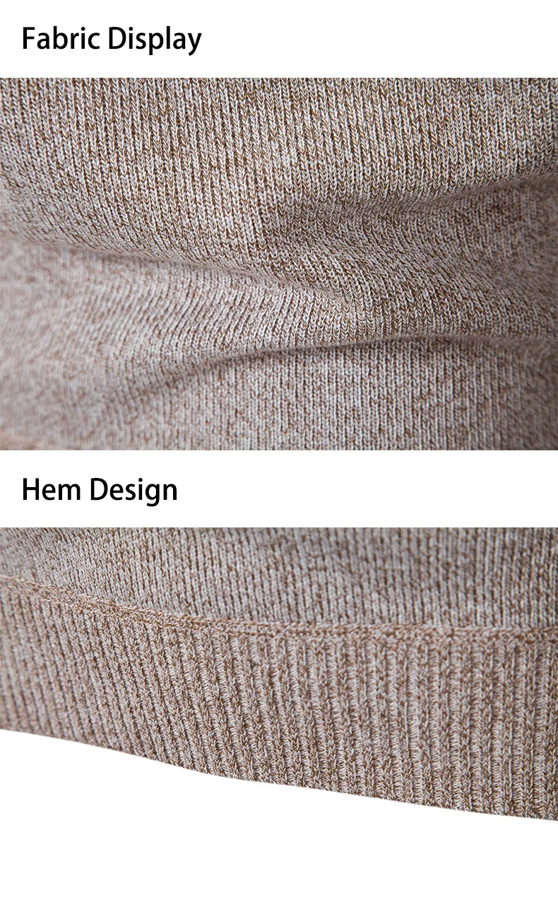 Knit Sweater Classic Mens Stand Collar 1/2 Zipper Pullover Long Sleeves Golf Jacket Custom Men Coaches Jacket