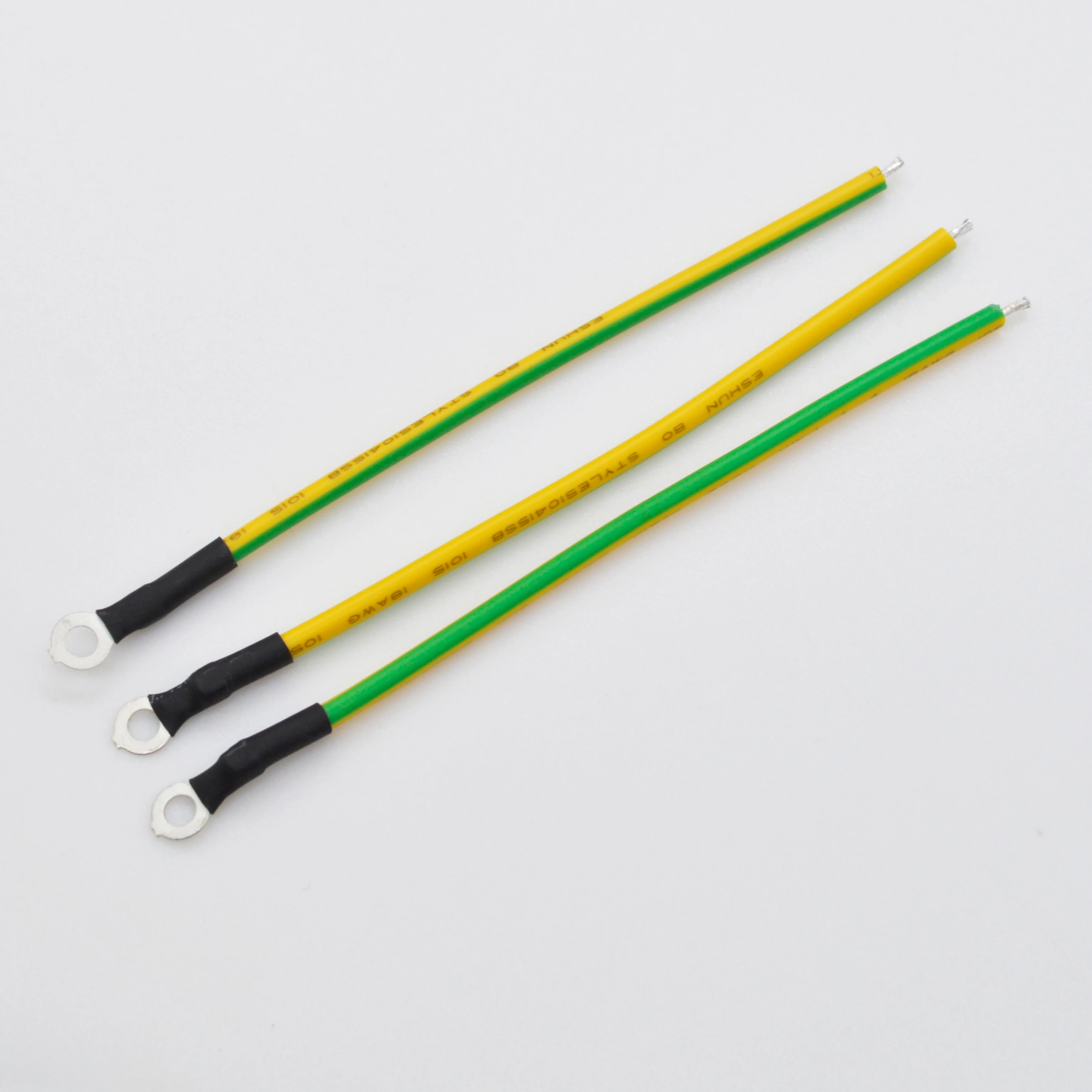 Wiring Harness M3 M4 M5 M6 Screws Grounding Cables 1.5mm2 2.5mm Copper Wire Harness Yellow Green Wire Harness
