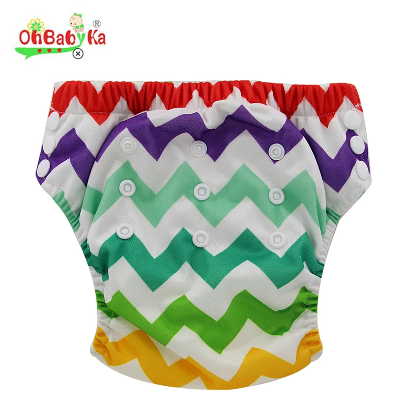 Ohbabyka Washable Diaper Baby Cloth Diapers Baby Training Pants Potty Training Underwear