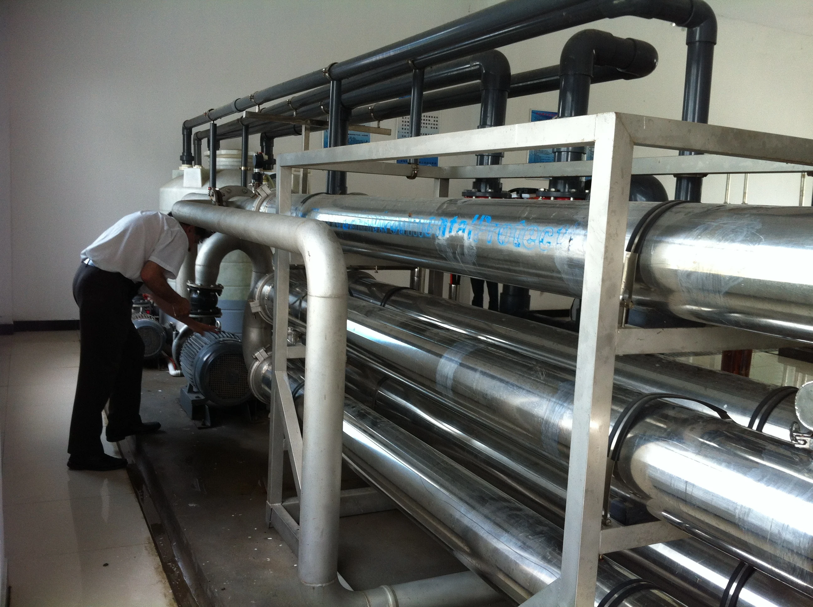 Hydrophilic PVDF 30nm Ultra-filtration Tubular Membrane /  External Tubular Ultra-filtration for landfill leachate treatment