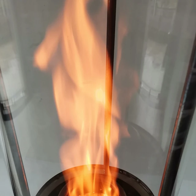 carton neutral glass flame outdoor renewable bio wood pellet patio heater green energy wood pellet outdoor heater