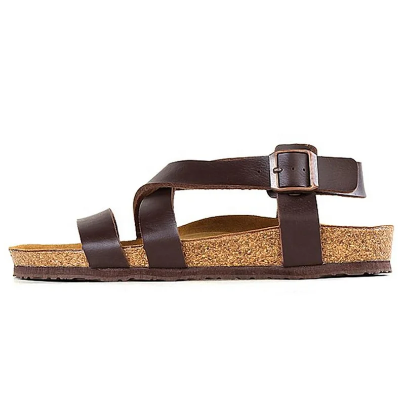 Unisex Solid PU Cork Sandal EVA Sandal Slipper