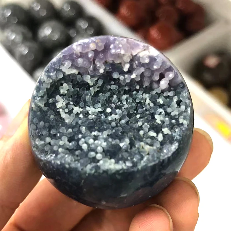 Wholesale natural agate sphere grape agate sphere crystal ball