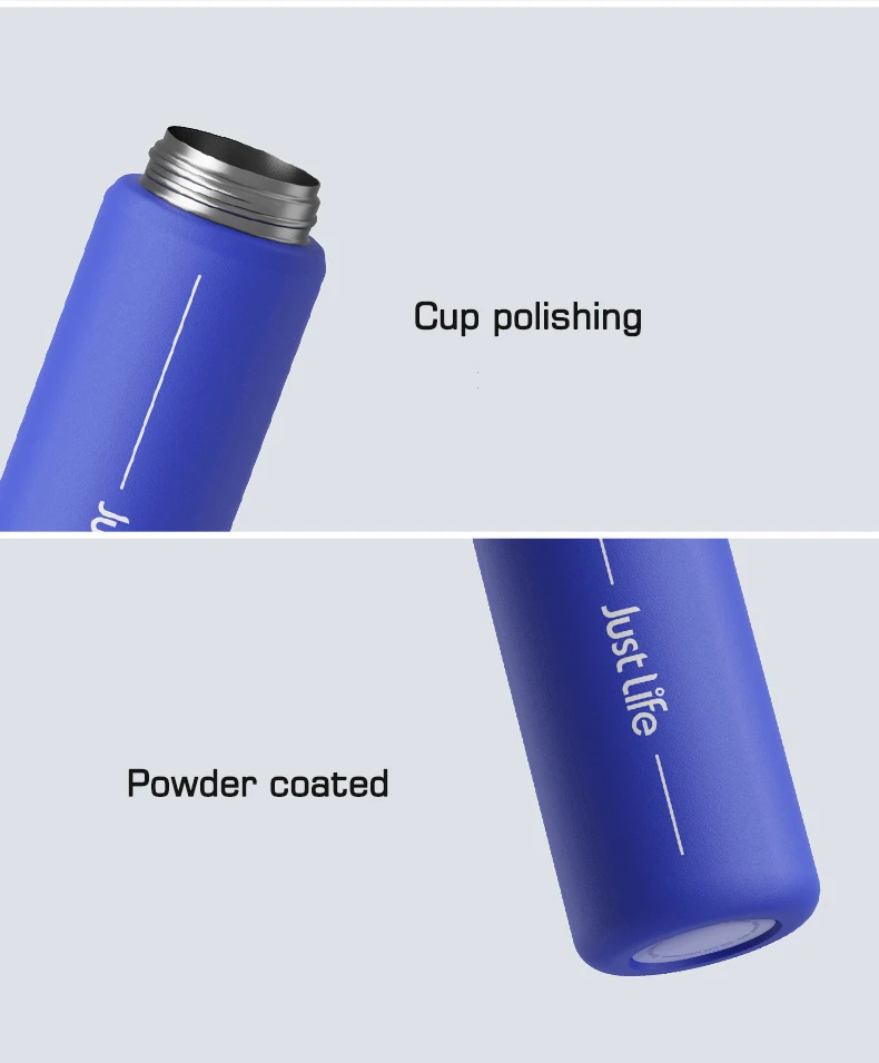 Beauchy New 316 Stainless Steel Double Wall Vacuum Insulated Cup Bouncing Water Bottle With Straw