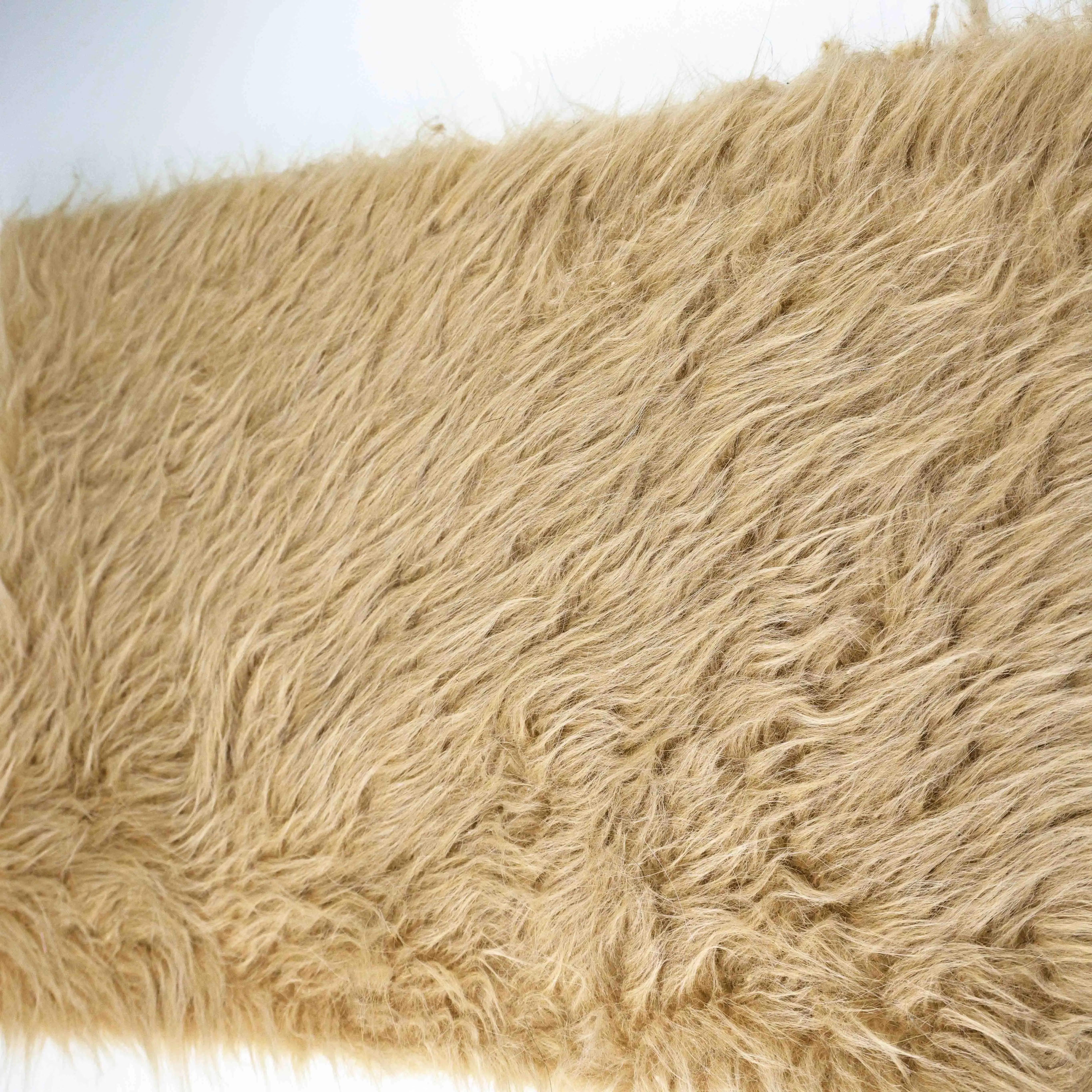 High Quality Faux Fur Fabric Fox Coat Jacket for Home Textile Garment