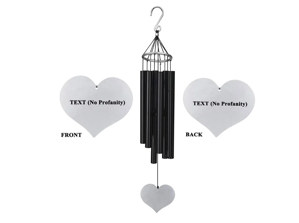 36Inch Large Wind Chimes Outdoor Large Deep Tone, Amazing Grace Tuned Relaxing Soothing Low Bass,Memorial Wind Chimes