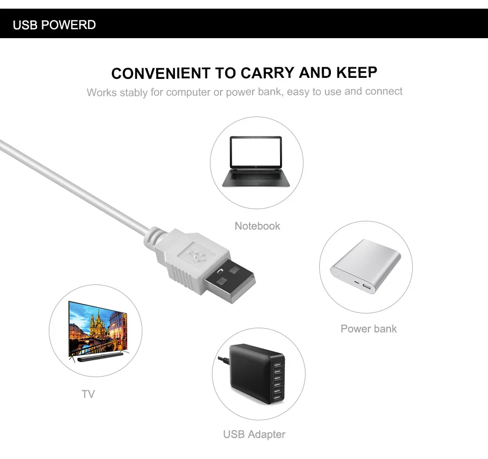 5V with USB switch Flexible wine cabinet Cabinet atmosphere light Battery box DIY handmade COB light strip
