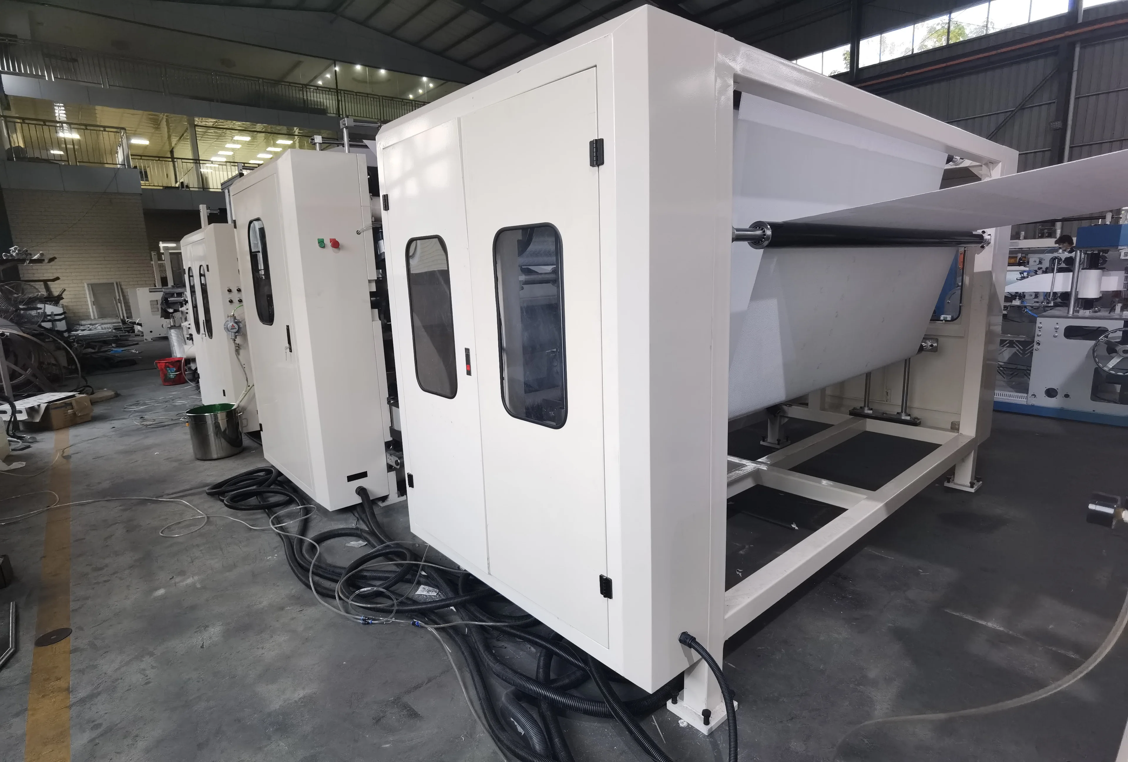 Automatic Color Glue Kitchen Towel Paper Machine Rewinding Toilet Paper Machinery