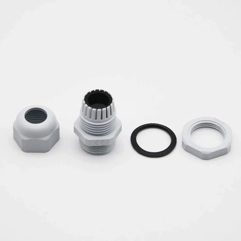 Cable entry IP68 PG7 for 3-6.5mm PG9 PG11 PG13.5 PG16 PG19/21/ White Black Nylon Plastic Connector