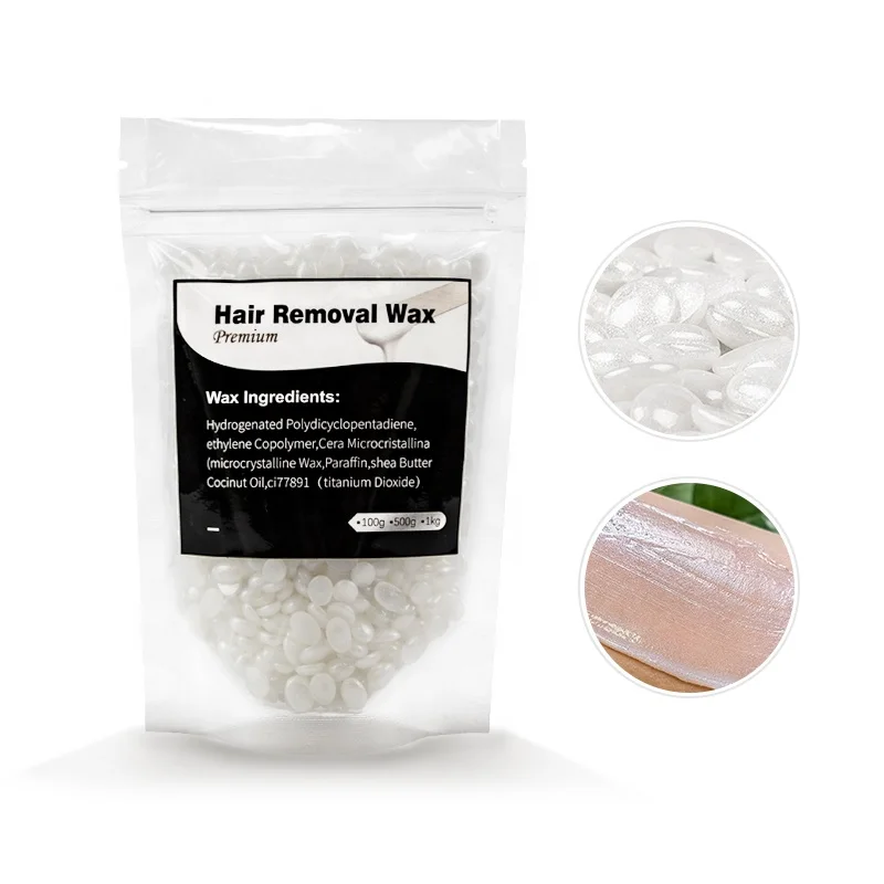 100g Hot Sale Rosin-Free Wax Beans Hair removal Hard Wax Depilatory Wax Beads for salon