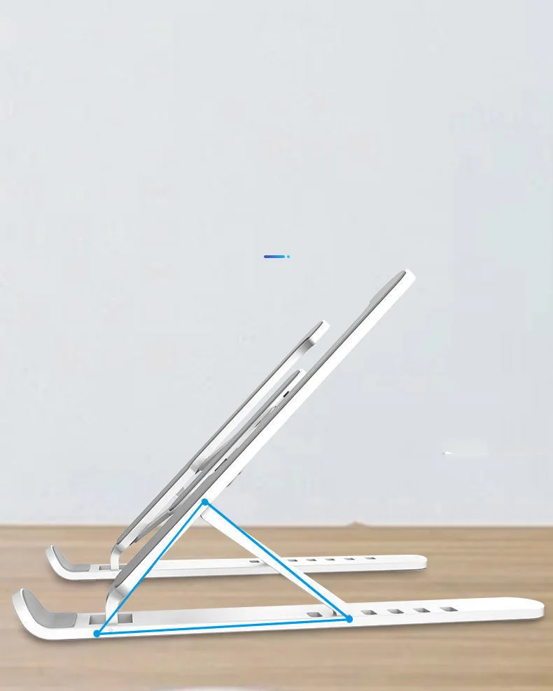 GuangDong Factory OEM/ODM wholesale price sliver gray pink colors ergonomic design 6 gear adjust height office use laptop stand