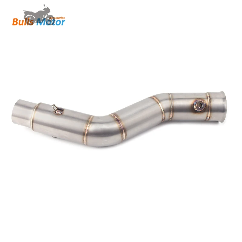 For YAMAHA R1 Exhaust Middle Link Pipe Single Row Motorcycle Exhaust System Slip on 2009 2010 2011 2012 2013 2014