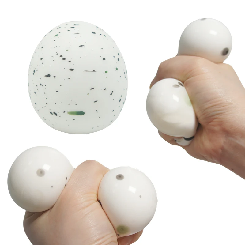 Dinosaur Egg Toy Soft TPR Stress Relief Ball New Surprise Press Toy Dinosaurs Egg Fidget Squeeze Toy