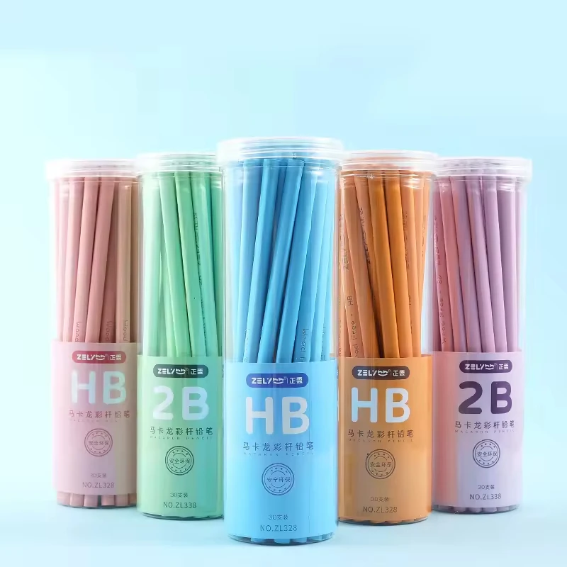 Factory Wholesales Cheap Custom Logo Printing 2B HB Office School Supplies Pencil