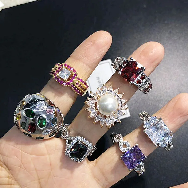Модное женское кольцо PUSHI кольца для женщин красочные самые дешевые оптом роскошное
