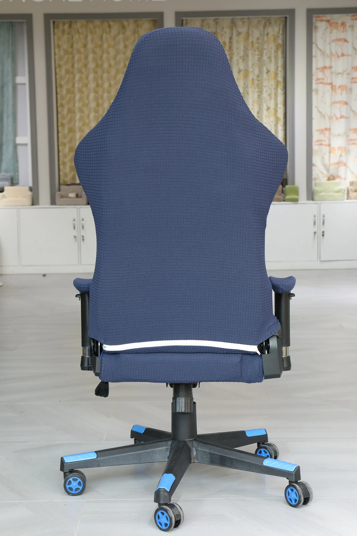 Stretch jacquard computer chair seat covers washable office elastic spandex armchair seat protector cover gaming chair covers