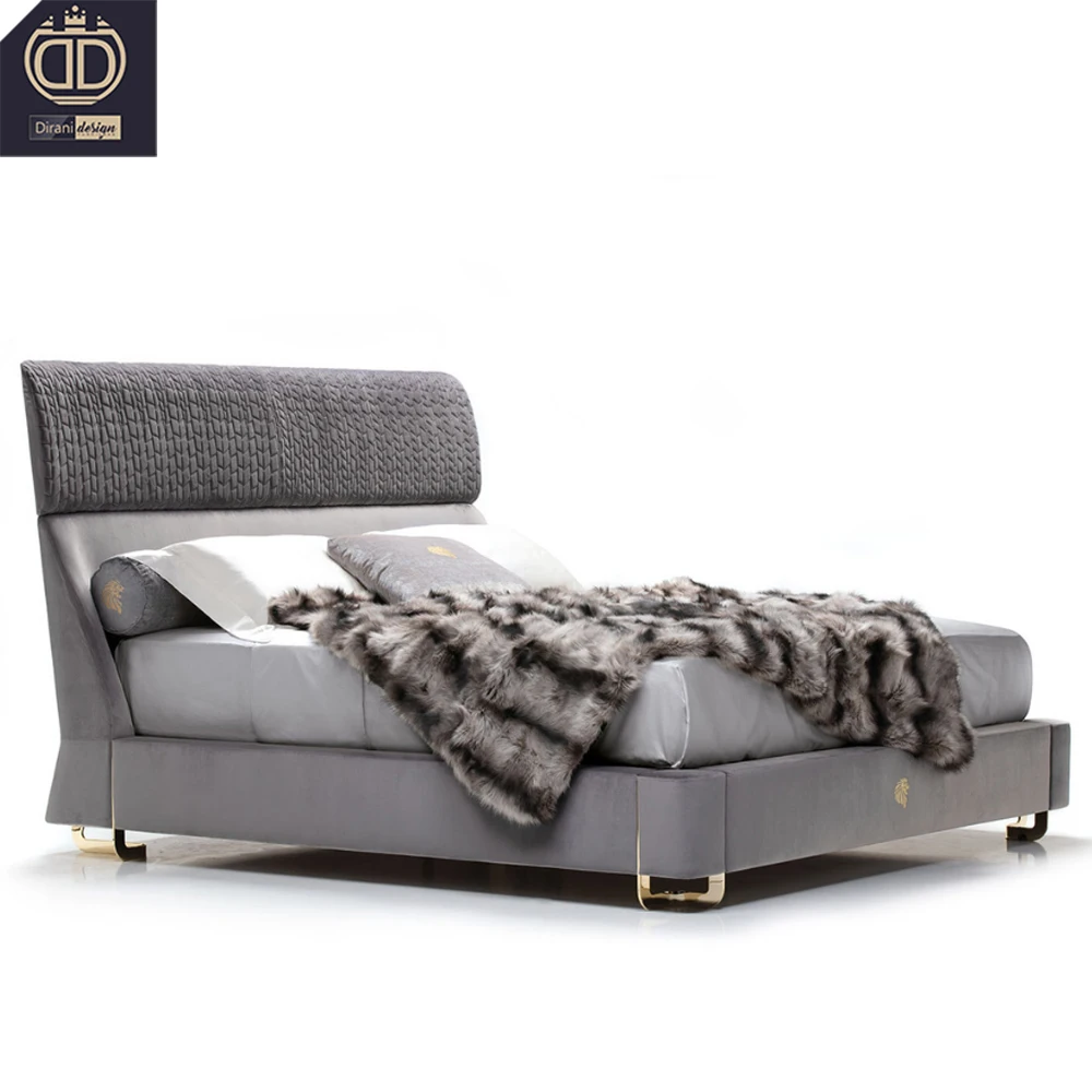 custom style modern apartment home bedroom furniture queen size small luxury apartment bed