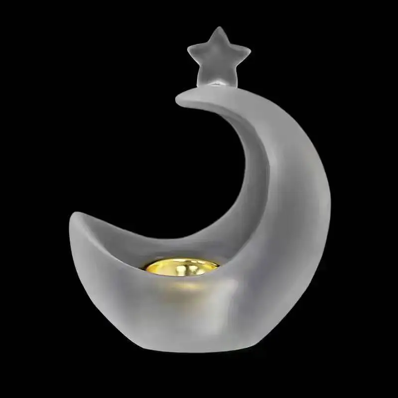 Latest  middle east   style crystal  moon   incense burner   for ramadan gifts  home decoration wedding hotel