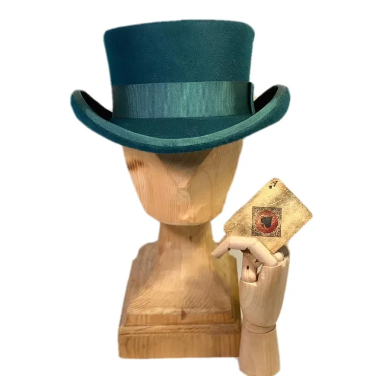 ready to ship men fashion retro 100% australia wool felt formal top hat royal top hats