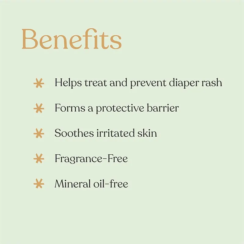 baby health care Organic Protective Baby Diaper Rash Cream for Sensitive Skin 14% Zinc Oxide Rash Ointment Cream Soothes