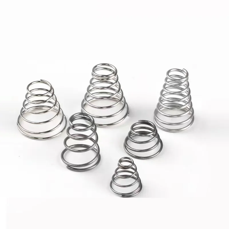 Custom Metal Spring Steel Wire Carbon Steel Grinding Galvanized Compression Coil Spring Battery Spring