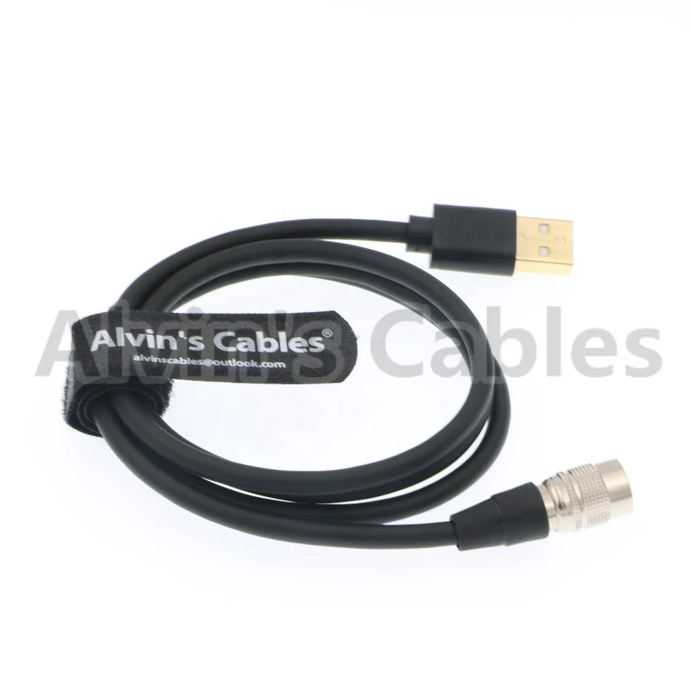 
Hirose 4 Pin Male to USB Total Station Data Cable for Sokkia Topcon W8 W7 Length 