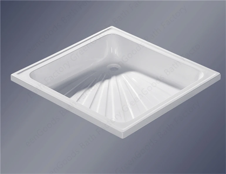 European Market Durable Safe ABS Square Deep Square Shower Tray Shower Base For Bath Room