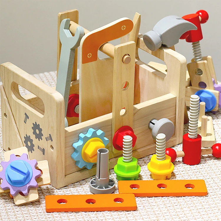 Набор детских игрушек, Развивающие деревянные игрушки для игры в помещении, детские игрушки для ролевых игр