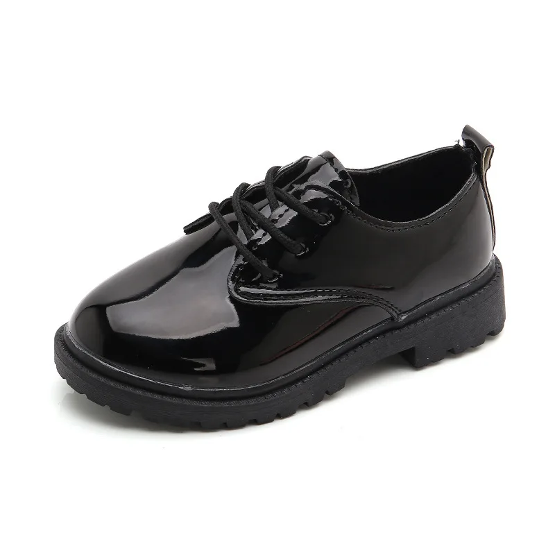 School Shoes For Boys And Girls Children Soft Flats Outdoor Fashion Casual Shoes Kids School Dress Black Performance Shoe