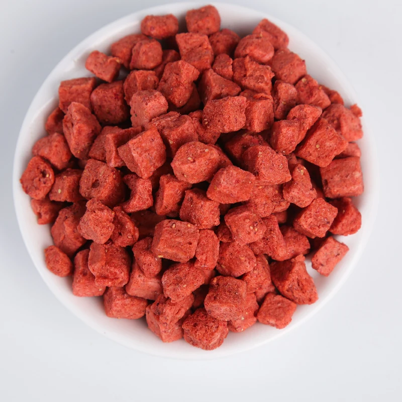 Bulk Price Private Label Fruit Whole Sliced Diced Freeze dried strawberry dice