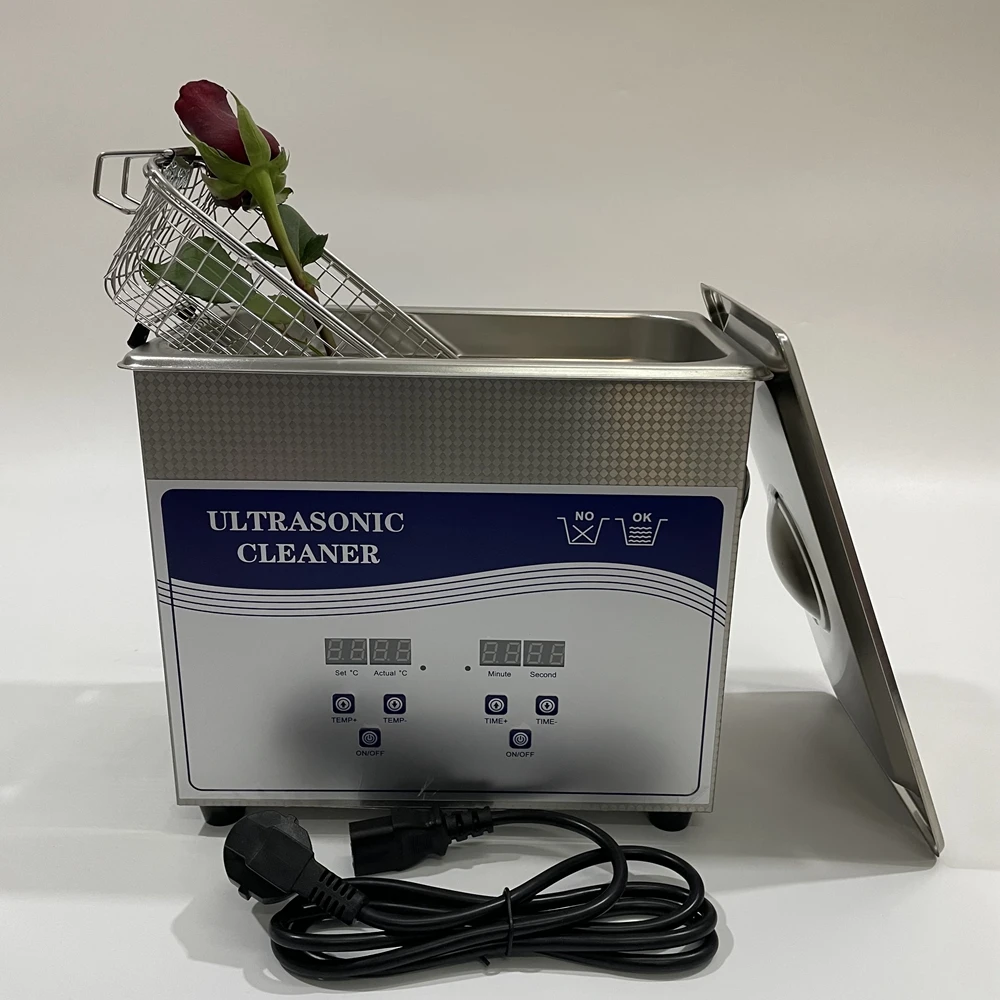 28khz Or 40khz 6Liter Portable Tabletop Digital Ultrasonic Bottle Glass Washing Machine