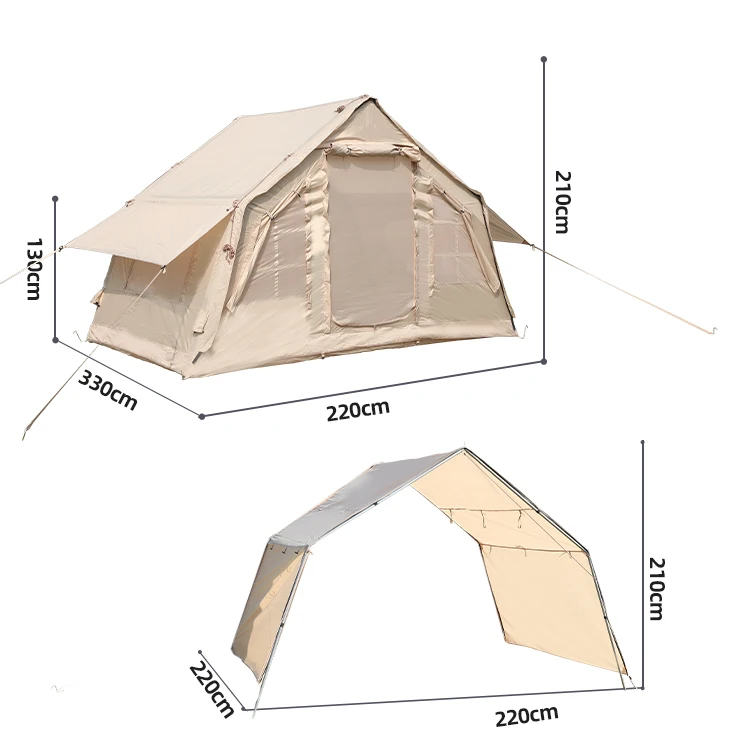 HOMFUL Custom Multi Persons Large Inflatable House Air Tent Outdoor Inflatable Camping Tent With Tarp
