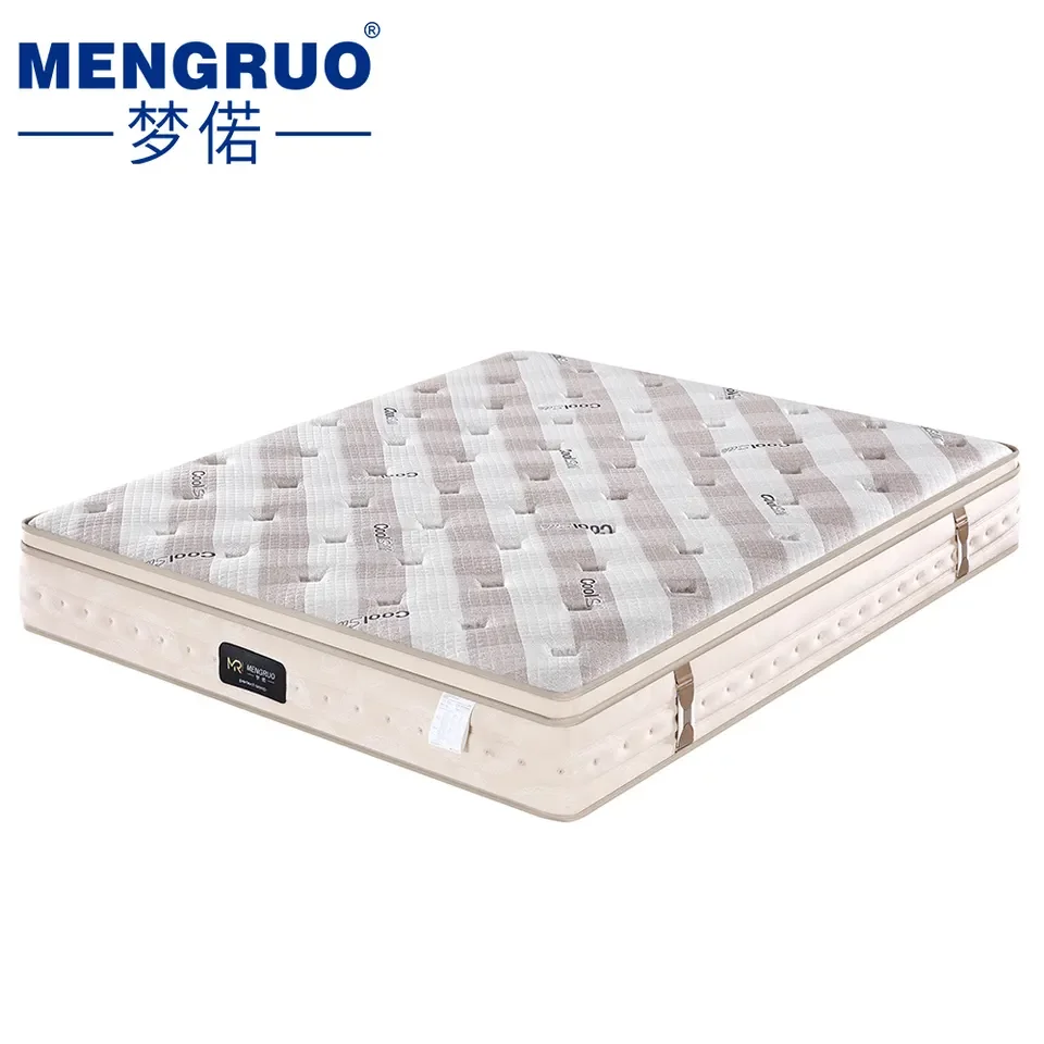 High quality cheapest regular foam compression bonnell queen king size spring mattress cotton hotel bed set of mattresses