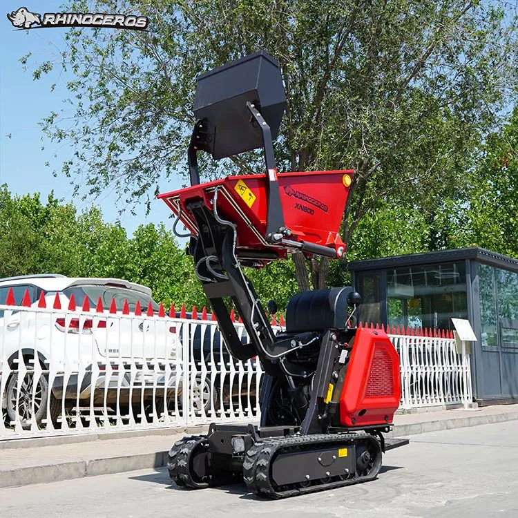 Rhinoceros XN800 CE Mini Ce Hydraulic All Terrain Track Mini Truck Dumper Mini Bagger Digger New Used