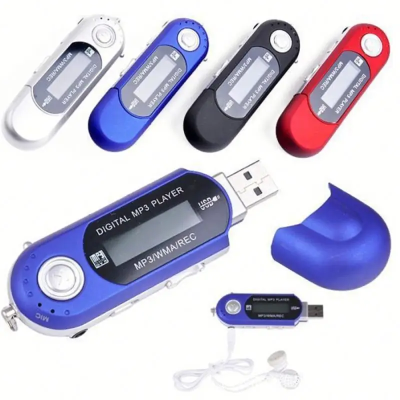  Лидер продаж цифровой MP3-плеер с FM-радио USB флэш-стиль портативный аудио музыка WMA звукозаписывающее устройство